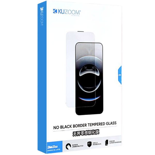 Kuzoom No Black Border Tempered Glass for iPhone Series