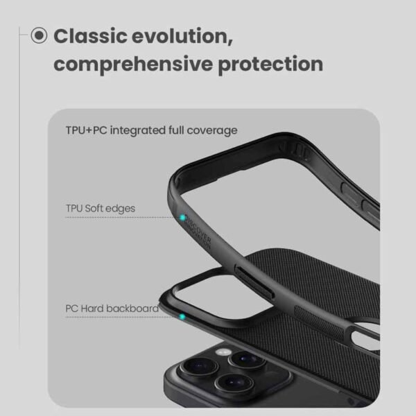 Nillkin Super Frosted Shield Pro Matte cover case for iPhone 16 Pro Max (with LOGO cutout) - Image 4