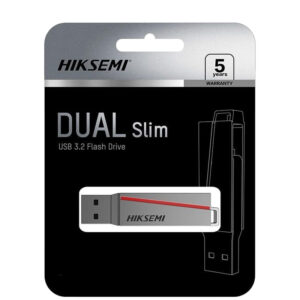 HIKSEMI 64GB USB 3.2 Dual Slim USB Flash Drive (Up to 130MB/s)