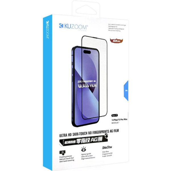 KUZOOM Ultra HD Matte Anti-Fingerprint AG Film for iPhone