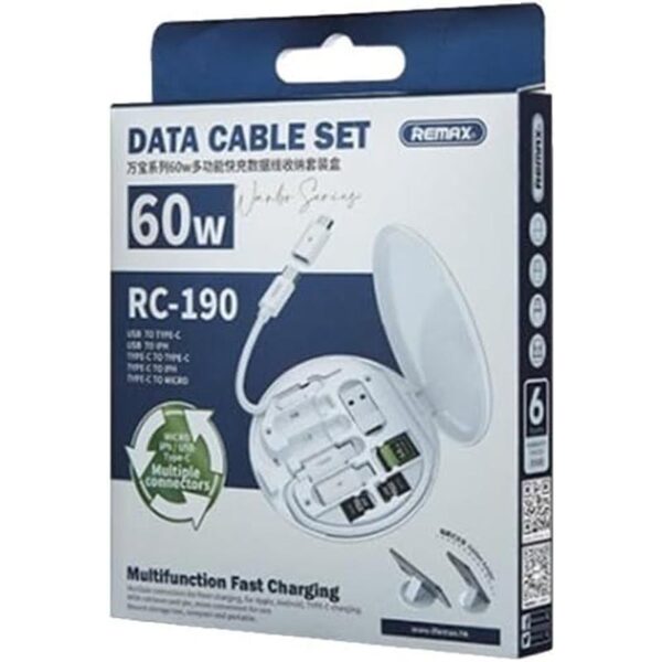 REMAX RC-190 Wanbo Series 60W Multifunctional Charging Data Cable Set - Image 4